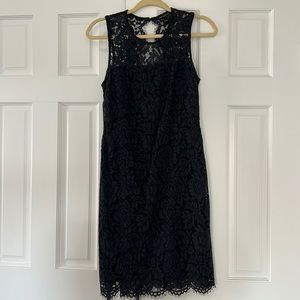 Navy blue midi dress size 2